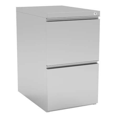 Officesource Metal Pedestals 2 Drawer Metal Dual File Pedestal - 22''D OSCPSFFSI